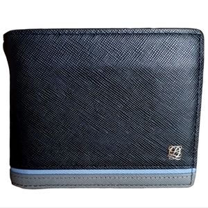 Louis Quatorze Mens Saffano Leather Bi fold Wallet